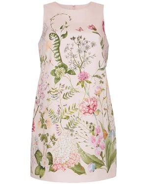 Cara Cara Mackenzie Bloomsfield Floral-Print Mini Dress - White