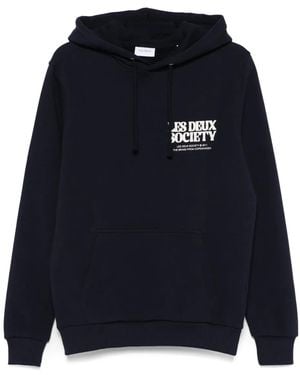 Les Deux Society Hoodie - Blue