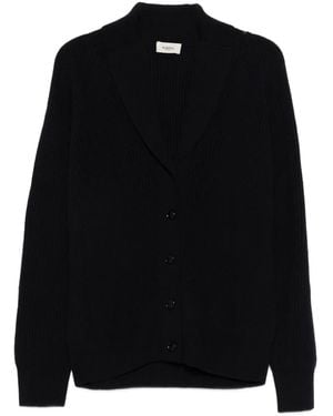 Barena Gio Button Ribbed Cardigan - Black