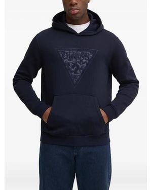 Guess Hoodie Met Logo - Blauw