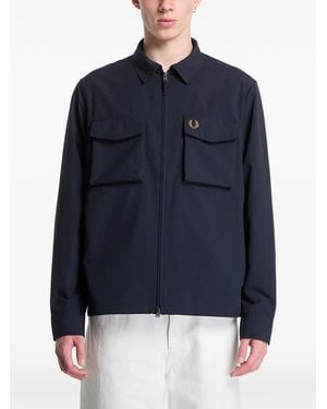 Fred Perry Surchemise À Détail De Logo - Bleu
