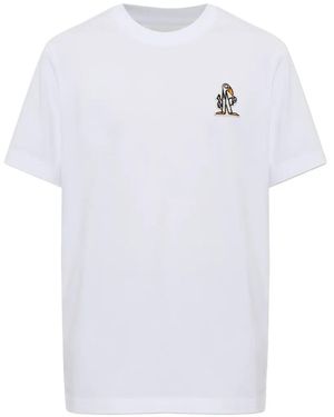 Moncler Logo-Patch T-Shirt - White
