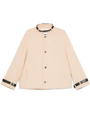 Jil Sander Belted-Detailed Coat - Natural