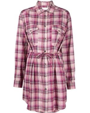 Isabel Marant チェック シャツドレス - ピンク