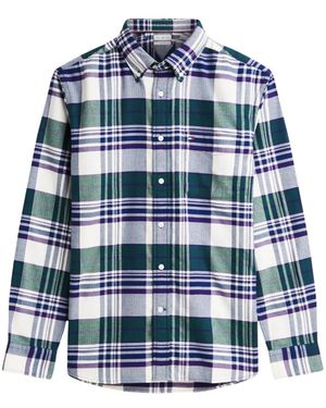 Tommy Hilfiger Tartan-Check Flannel Shirt - Blue