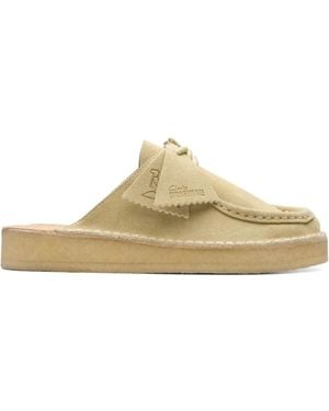 Clarks Desert Nomad "Maple Suede" Muiltjes - Wit