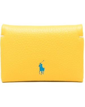 Polo Ralph Lauren Polo Pony-Debossed Wallet - Yellow