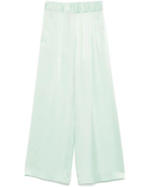 Semicouture Satin Pants - Green