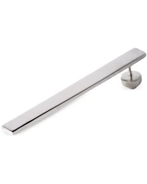 Parts Of 4 Plate Single Earring - White