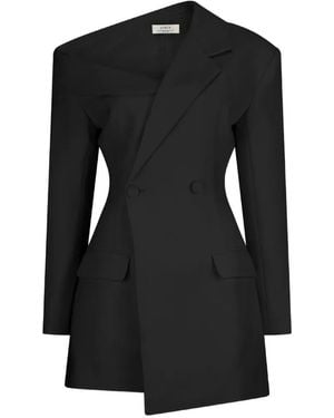 ATOIR Mini Gisele Off-Shoulder Double-Breasted Dress - Black