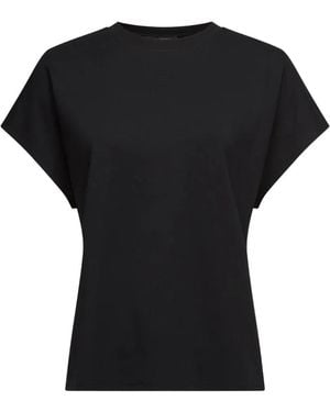 KARL LAGERFELD Capped Sleeve T-Shirt - Black