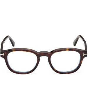 Tom Ford Runde Brille - Schwarz