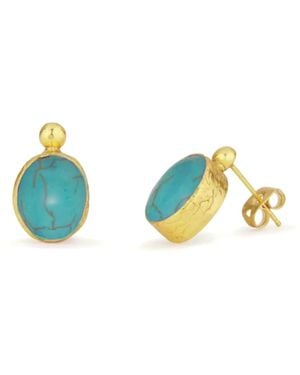Ottoman Hands Aurelia Earrings - Blue