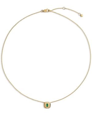 Monica Vinader Gemdrop Onyx Necklace - White
