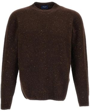 Drumohr Pullover Mit Rundhalsausschnitt - Grau