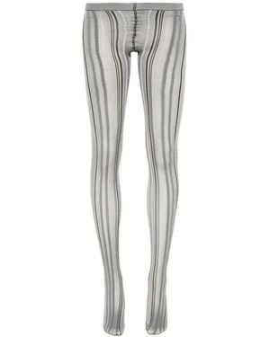 FALKE Gestreifte Strumpfhose - Grau