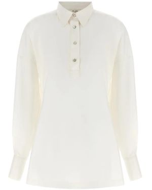 DI.LA3 PARI' Polo Rimborso En Soie - White