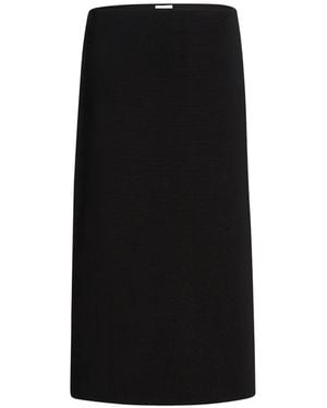 KHAITE Petra Skirt - Black