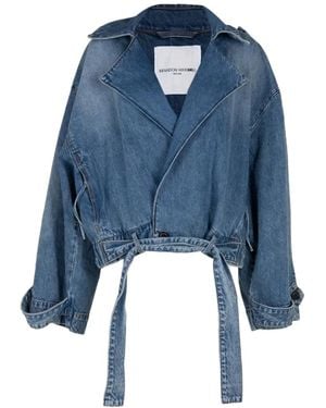 Brandon Maxwell Regan Denim Jacket - Blue