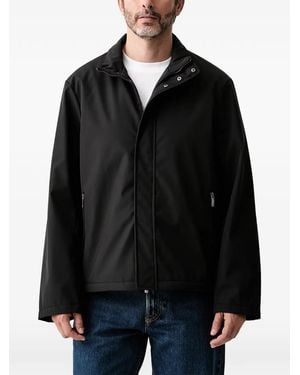 ARMANI EXCHANGE High-Neck Zip-Up Jacket - Black