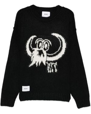 WTAPS Pullover mit rundem Ausschnitt - Schwarz