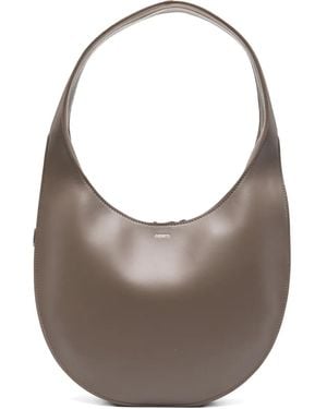 Coperni Swipe Leather Shoulder Bag - Grey