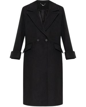 AllSaints Double-Breasted Lapel Coat - Black