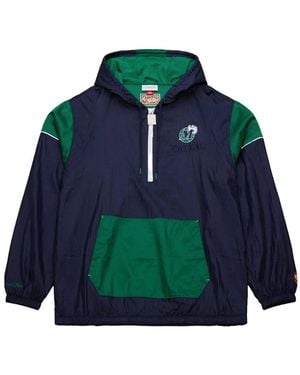 Mitchell & Ness Dallas Mavericks Team Og 3.0 Half-Zip Jacket - Blue