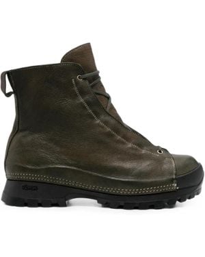 Guidi Lace-Up Leather Hiking Boots - Black