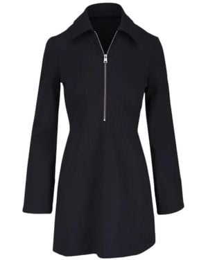 Veronica Beard Zip-Up Midi Dress - Blue