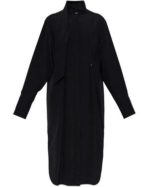 Sportmax Scarf Shirt Dress - Black