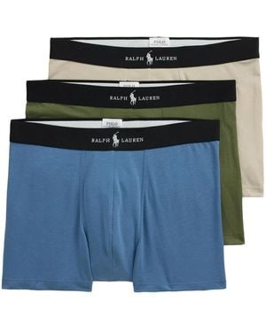 Polo Ralph Lauren Set Di Boxer Con Banda Logo - Blu