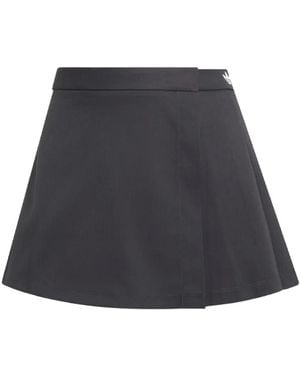 adidas Pleated Side-Stripe Mini Skirt - Blue
