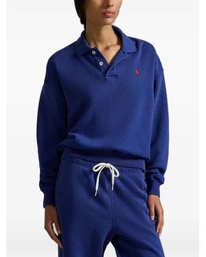 Polo Ralph Lauren Poloshirt mit Logo-Stickerei - Blau