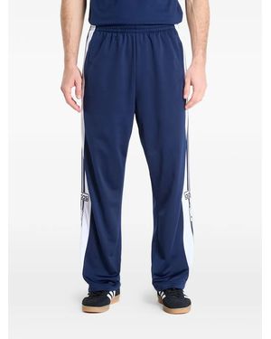 adidas Adibreak side-stripe press-stud track pants - Blau