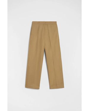 Jil Sander Cotton Trousers - Natural
