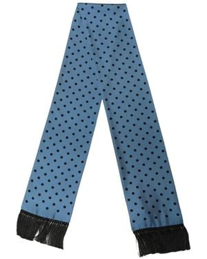 Dolce & Gabbana Schal Mit Polka Dots - Blau