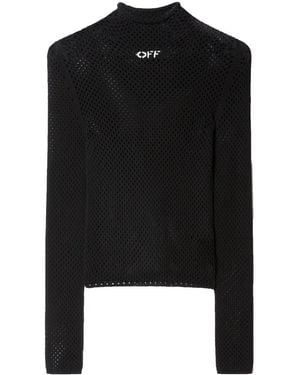 Off-White c/o Virgil Abloh Off Jumper With Logo - Black