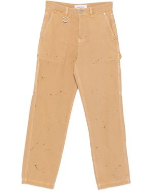 Etudes Studio Paint-Splatter Carpenter Pants - Natural