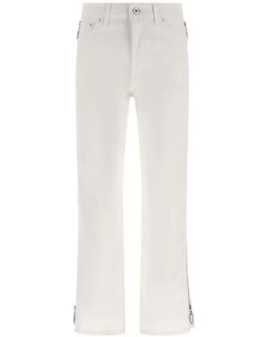Rabanne Vaqueros Con Cremallera - Blanco
