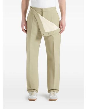 Manière De Voir Henri Foldover Trousers - Natural