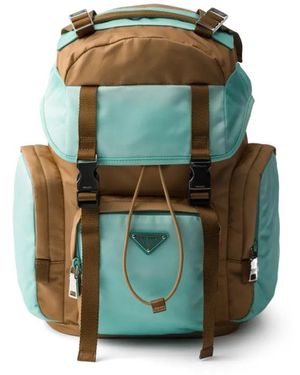 Prada Medium Re-Nylon Backpack - Green