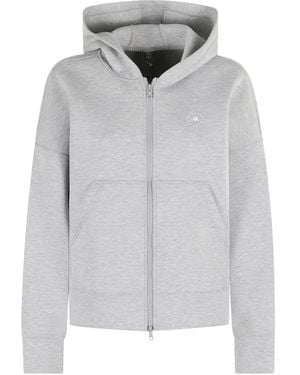 adidas By Stella McCartney フーデッド ジップジャケット - グレー