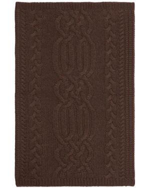 Bompard Cable-Knit Snood - Brown