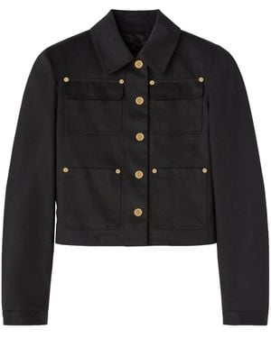 Palm Angels Cotton-Drill Jacket - Black