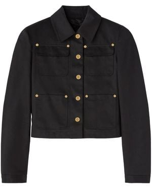 Palm Angels Cotton-Drill Jacket - Black