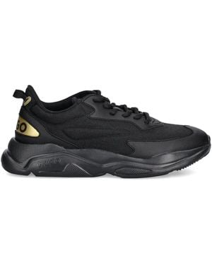 HUGO Leon Logo-Detail Chunky Trainers - Black
