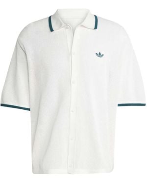 adidas Strukturiertes Hemd - Weiß