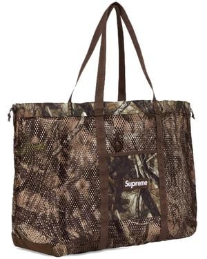 Supreme Mesh Tote Bag - Brown