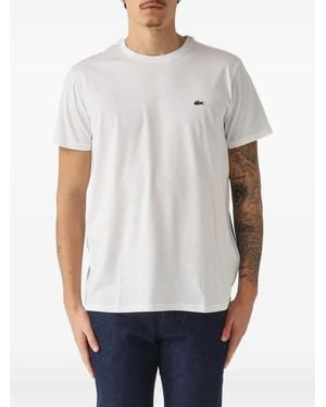 Lacoste Camiseta Con Parche Del Logo - Blanco